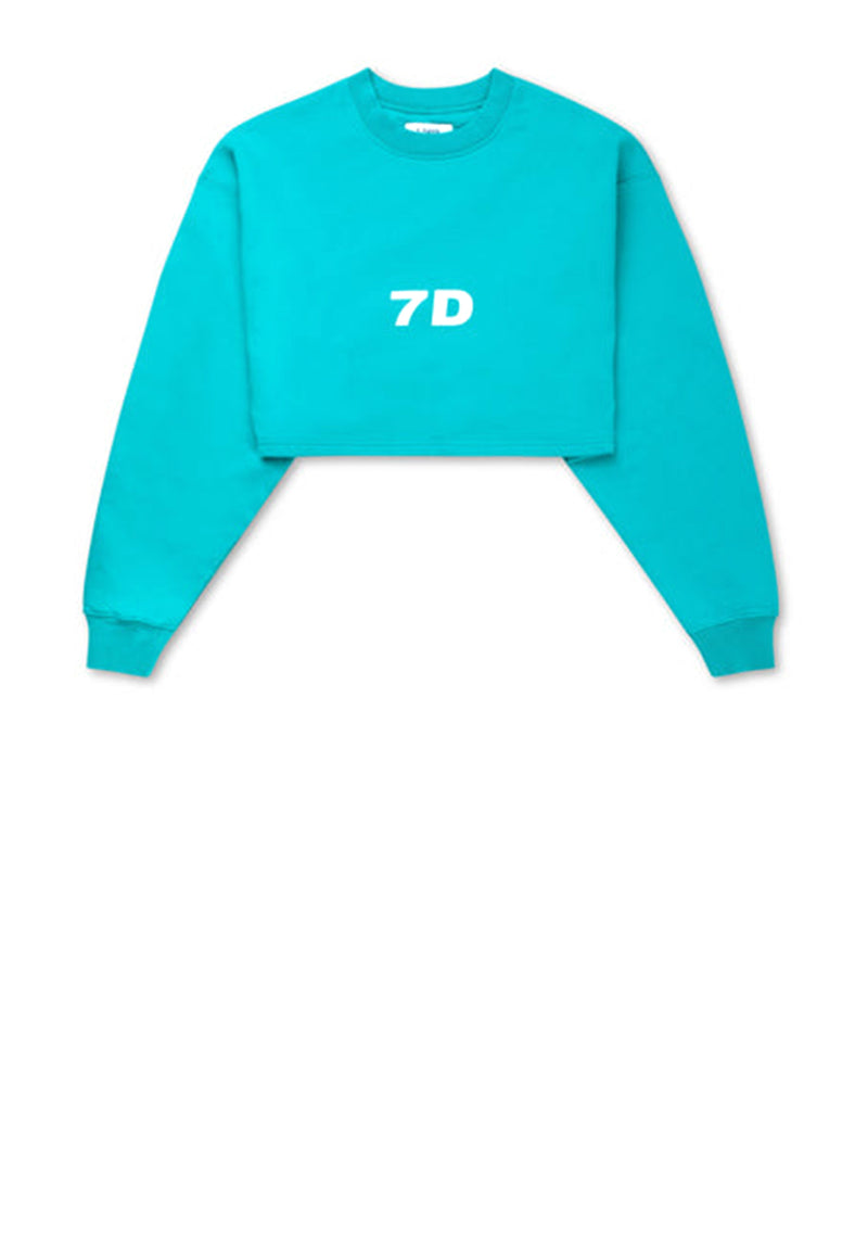Sunday Cropped Sweatshirt | Spectra Green