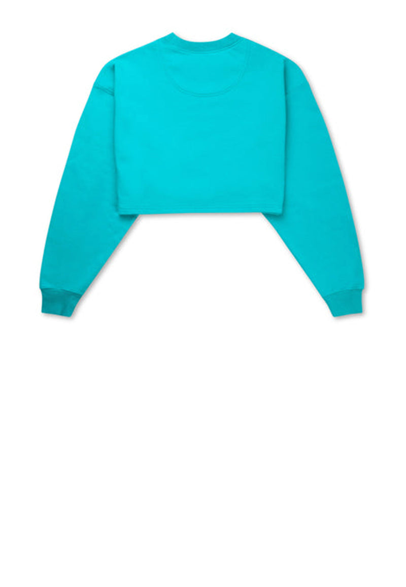 Monday Cropped Sweatshirt | Spectra Green