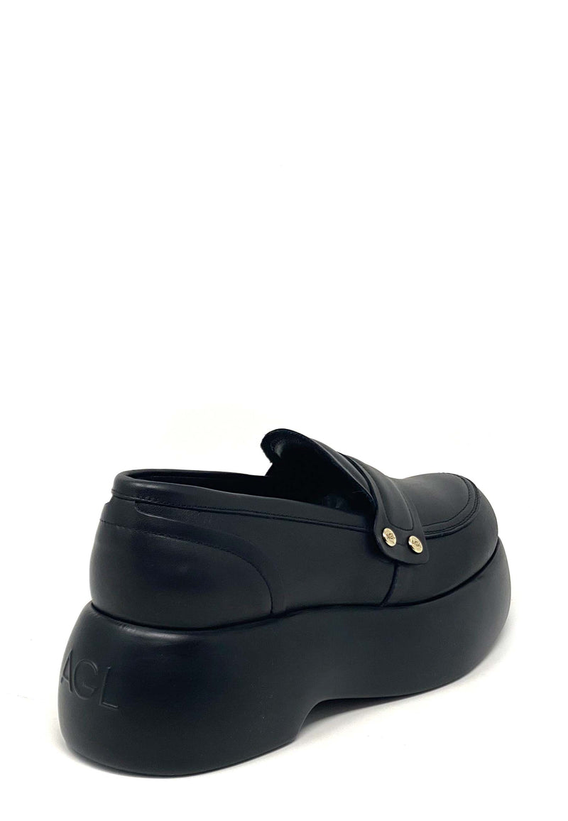 Puffy moc loafers | Nero