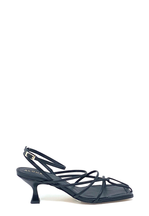 Ginza strappy sandal | Black