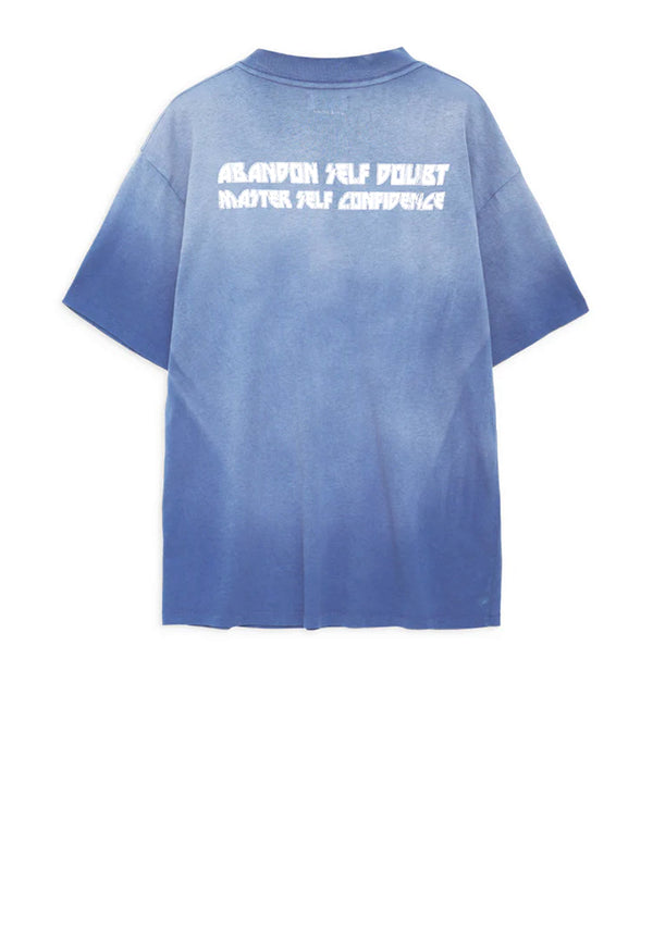 Ashton Snake T-Shirt | Washed Electric Blue