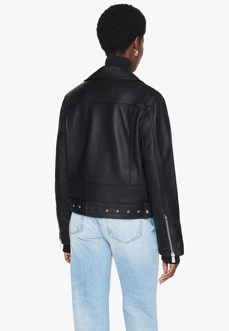 Benjamin Moto Leather Jacket | Black