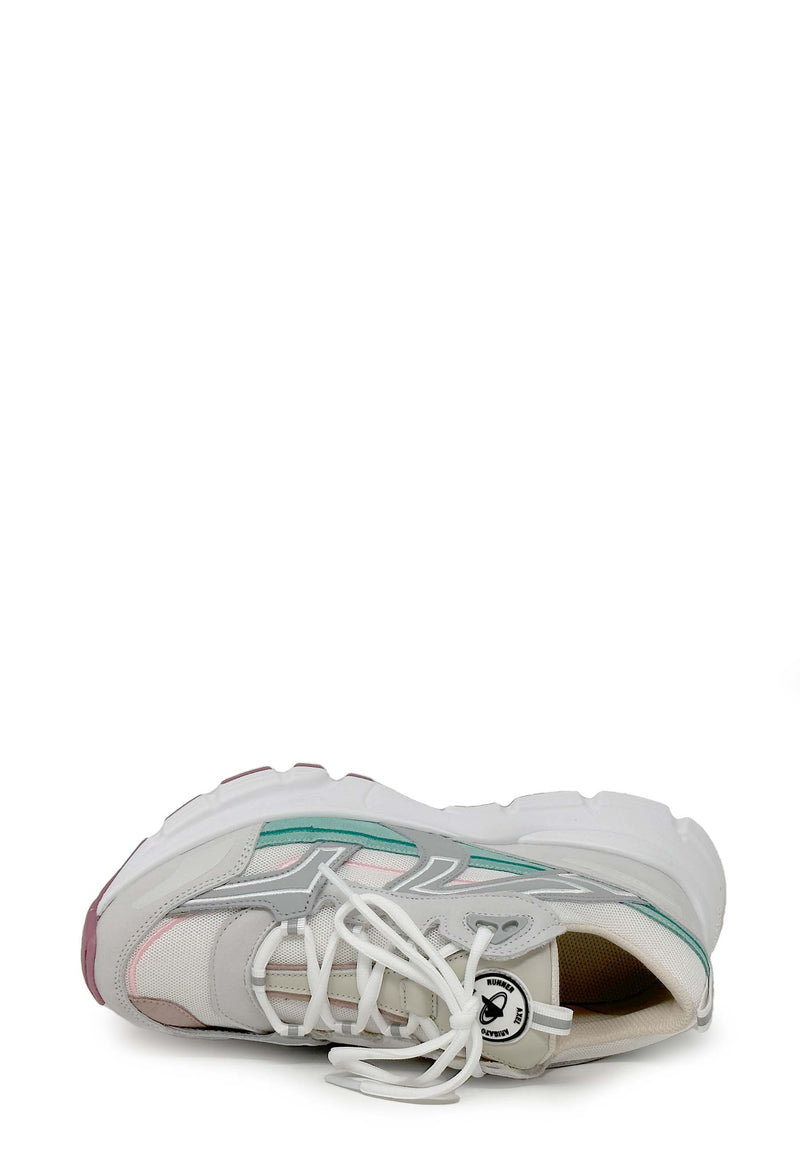 Marathon R-Trail Sneaker | White Dusty Mint