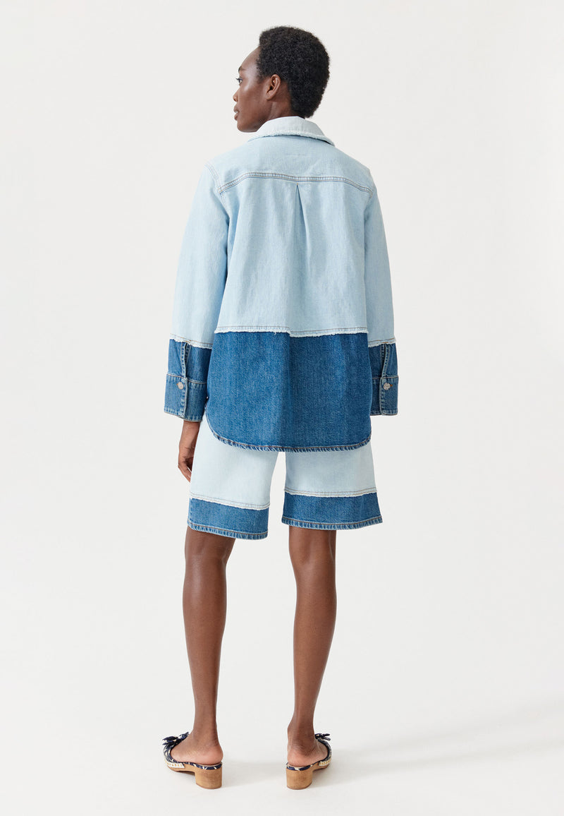 Brighton denim shirt | Light dark denim