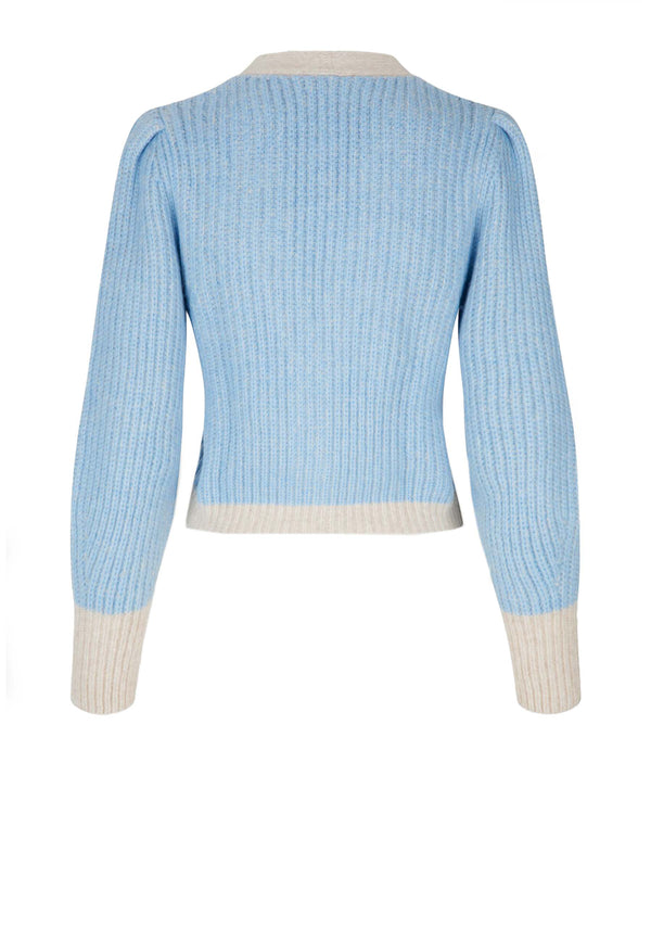 Chanice Cardigan | Light Blue Melange