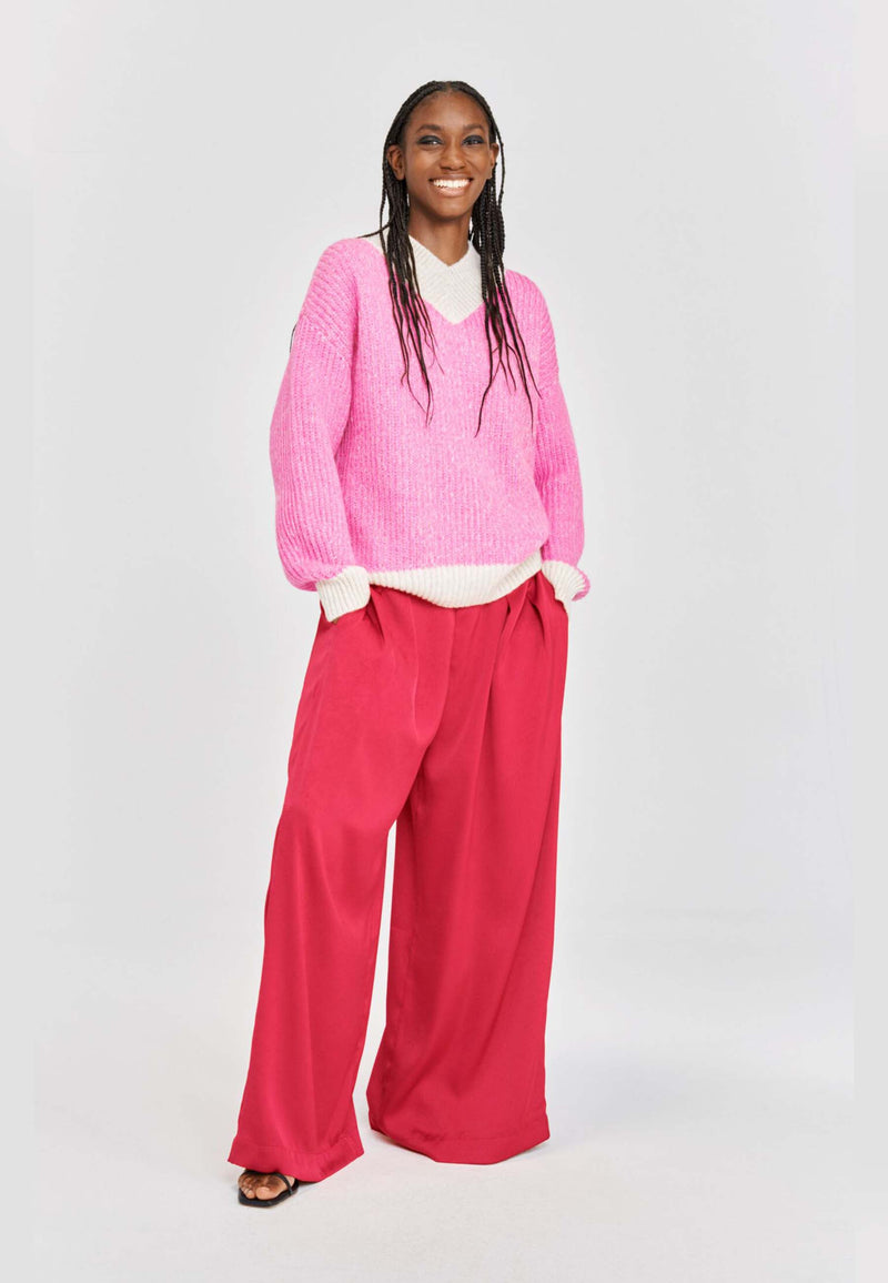 Claudia sweater | Pink melange