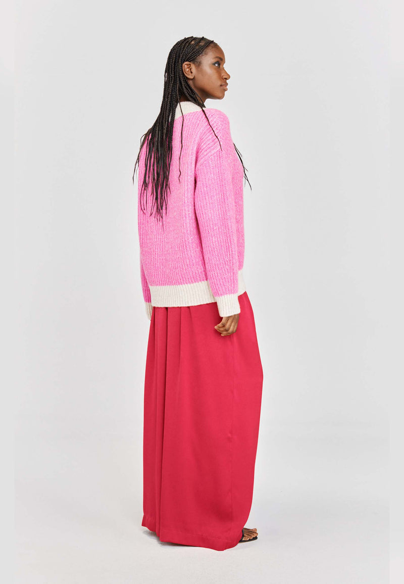 Claudia sweater | Pink melange