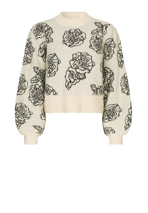 Cherika Pullover | Creme Embroidery