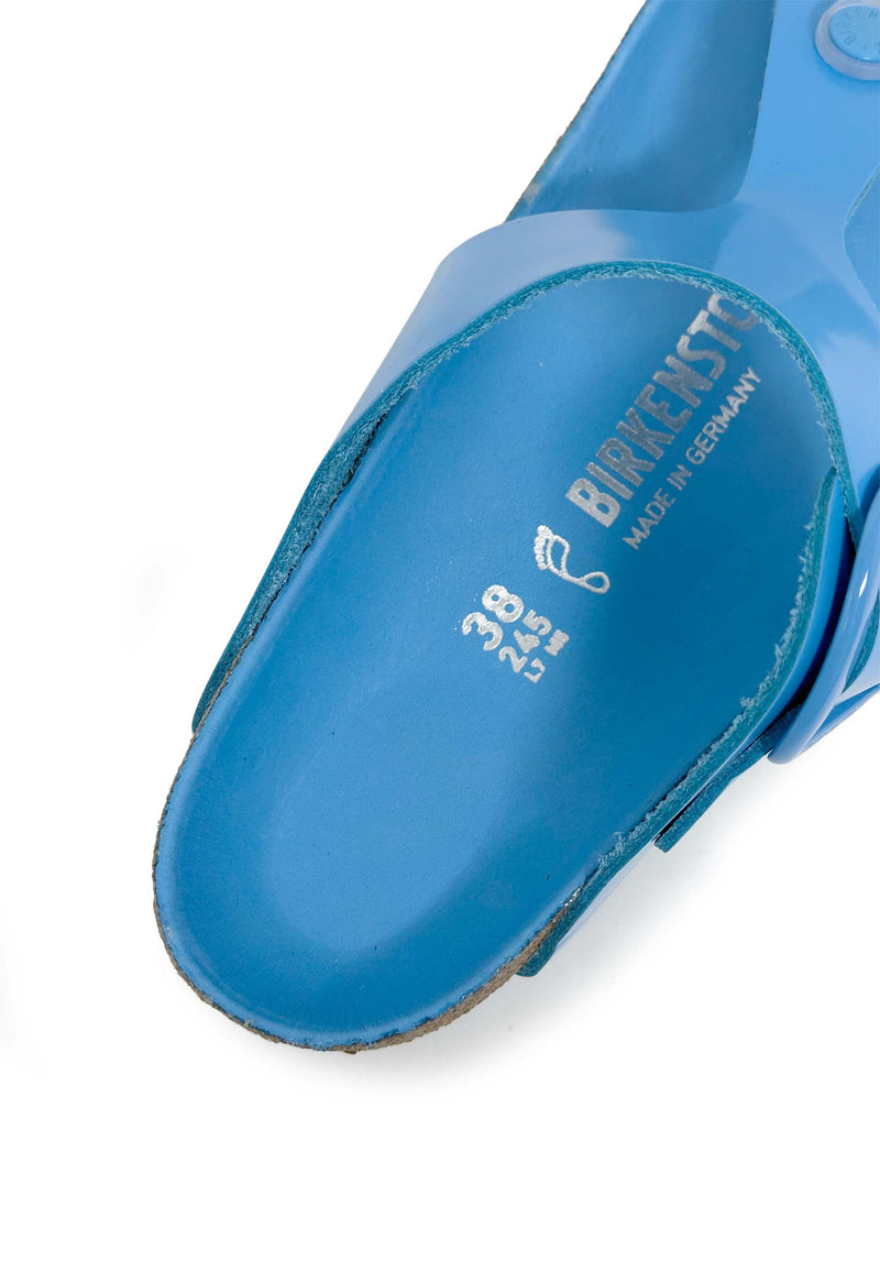 Gizeh Big Buckle Flip Flops | High shine sky blue