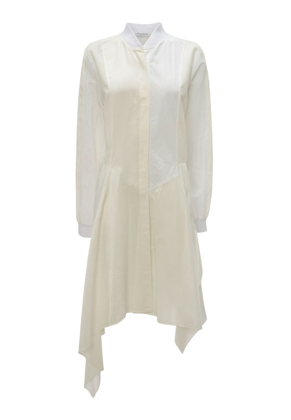 Bomber Midi Dress | White