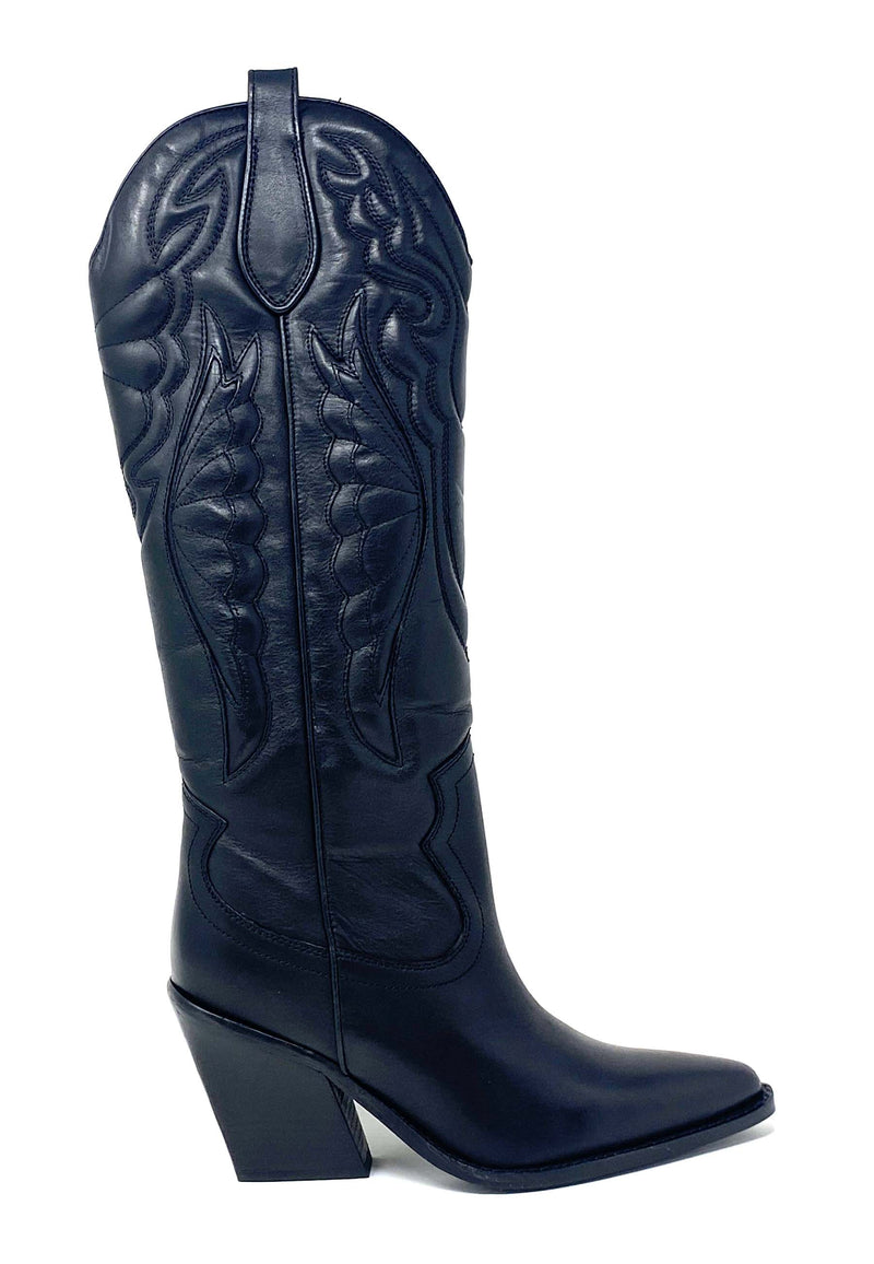 New Kole Cowboy Boot | Black