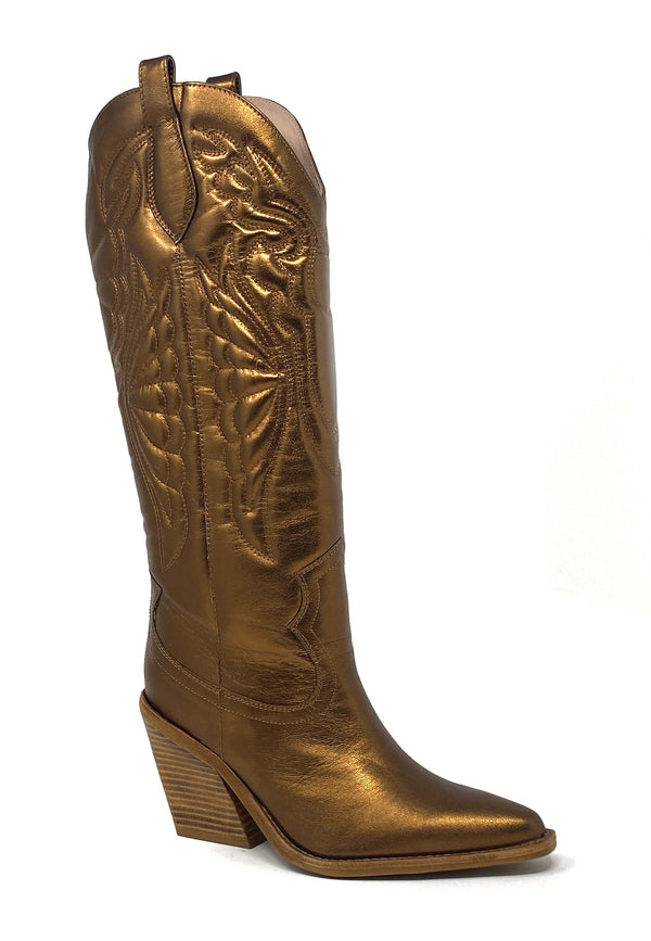 New Kole Cowboy Boot | Bronze
