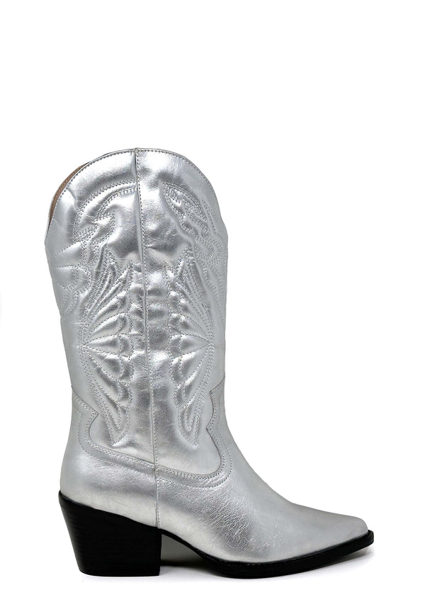 Jukeson Cowboystøvle | Sølv