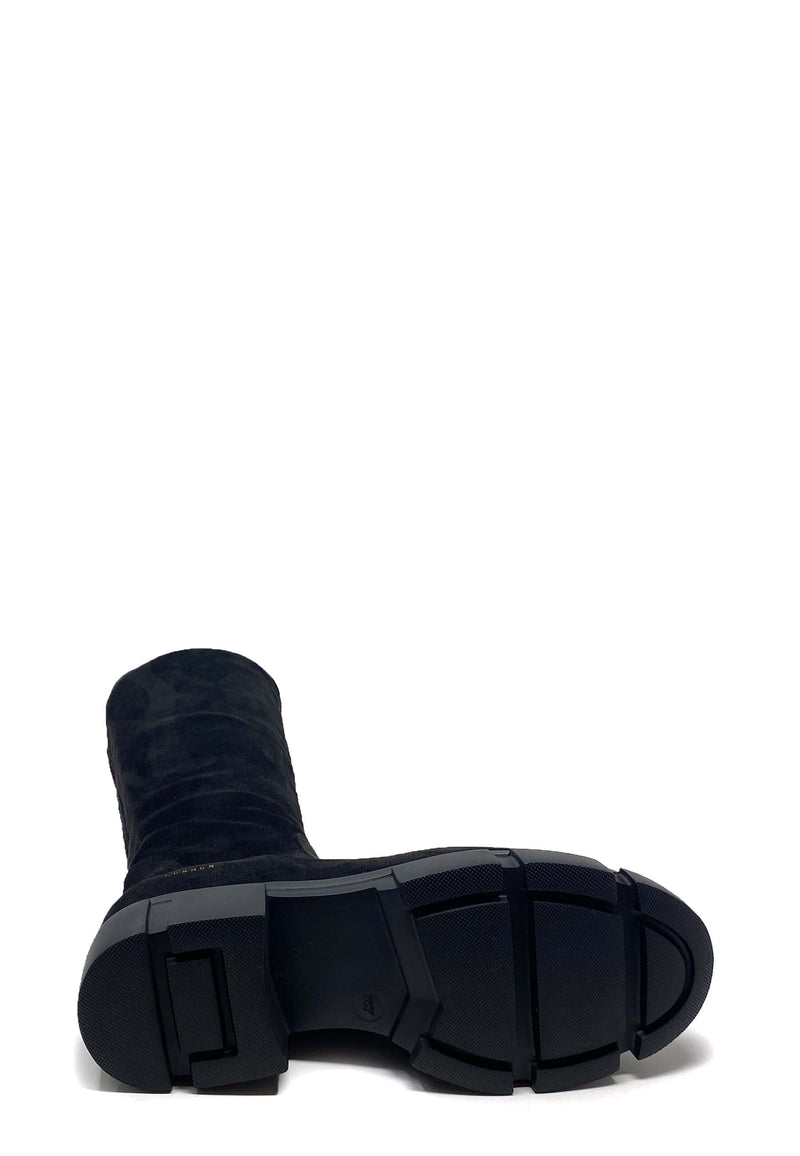 CPH556 Overknee Boot | Black Crosta