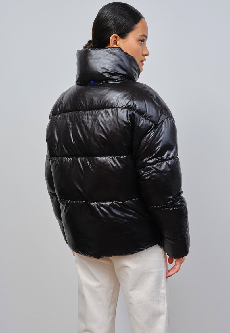 Lyon jakke | Skinnende sort