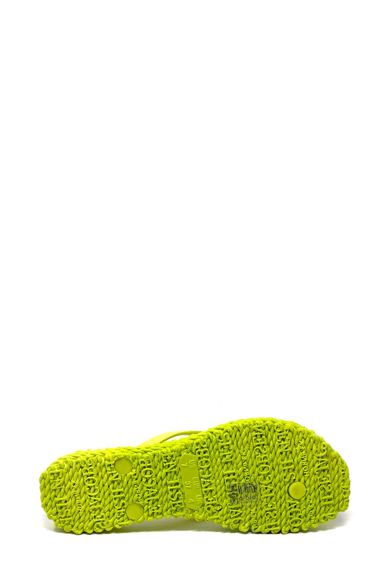 Cheerful 01 toe separator sandal | lime