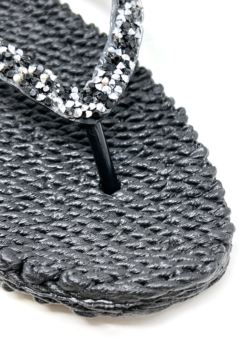 Cheerful 3G flip flop sandal | Black