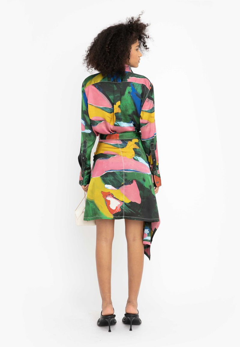 Side drapering kæde mini nederdel | Multi