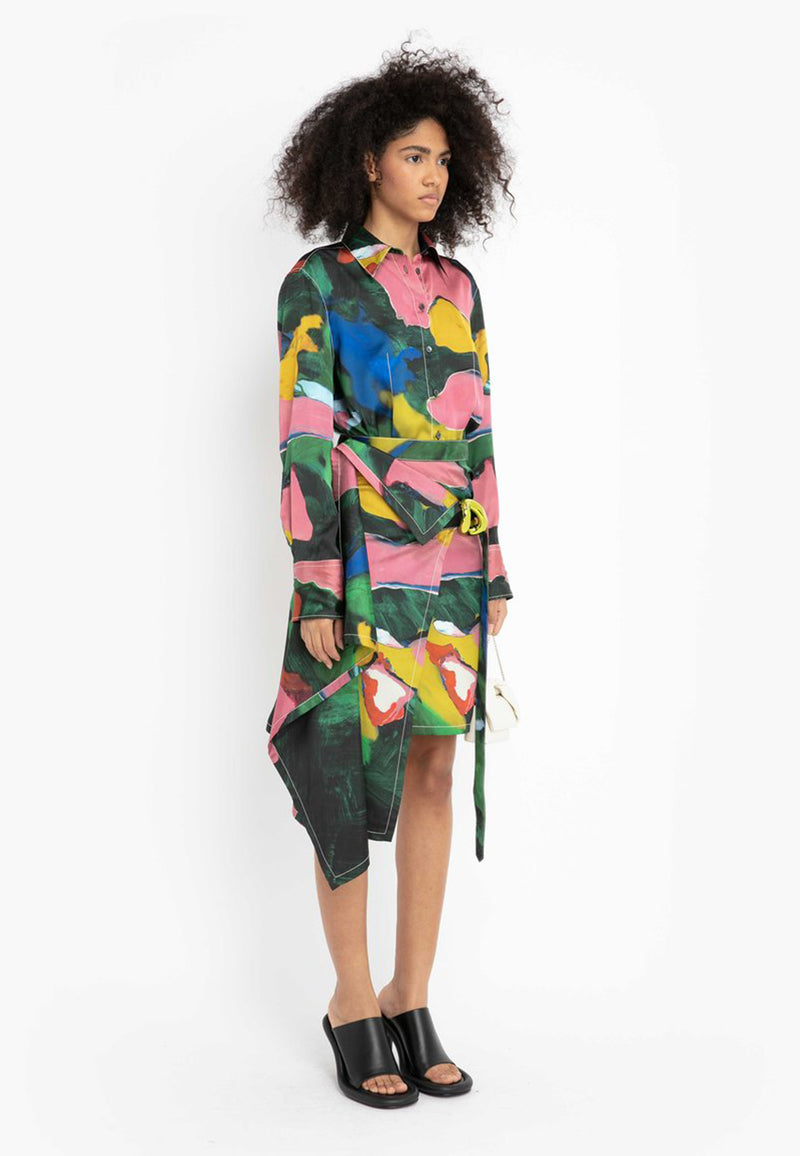 Side drapering kæde mini nederdel | Multi