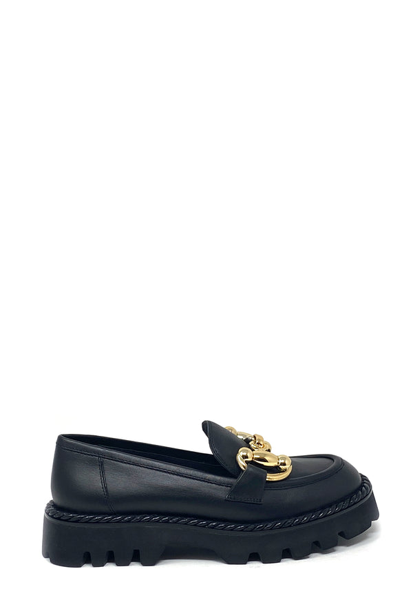 rope loafers | Black