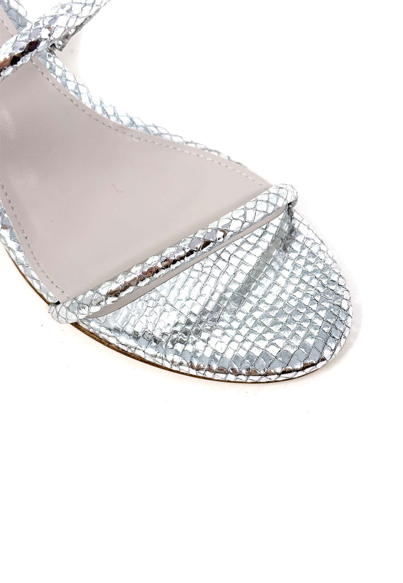 342Z51BK high heel sandal | Plata