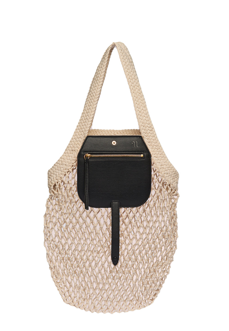 Ruba Netztasche | Black Creme