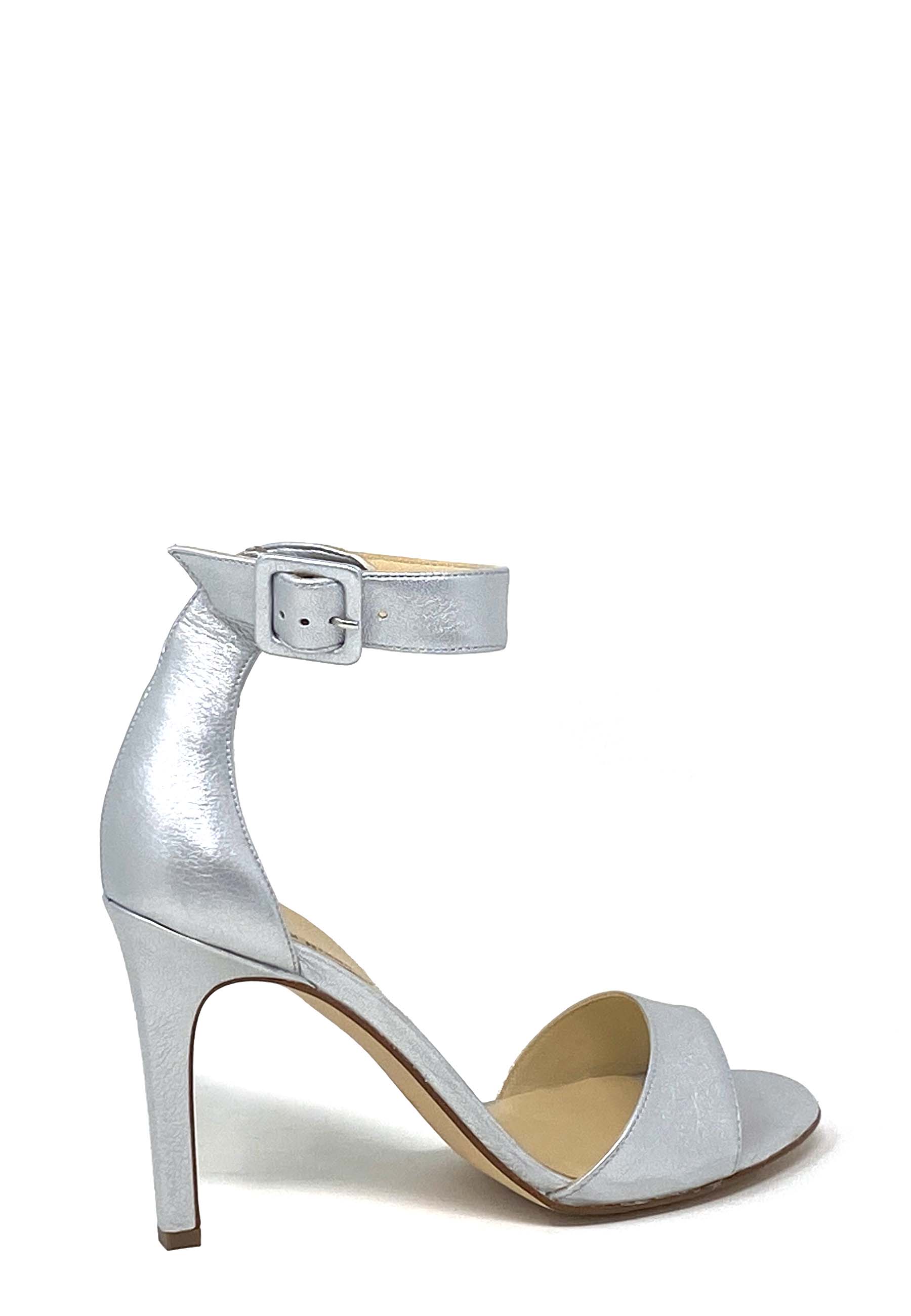 7582 Highheel Sandale | Platin