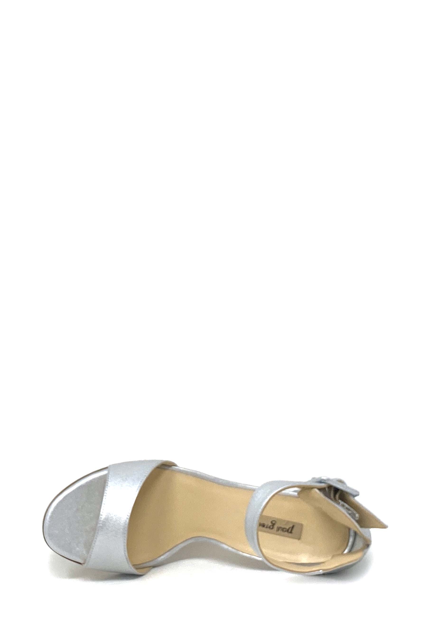 7582 Highheel Sandale | Platin