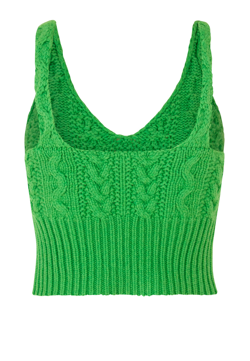 Kaya Knit Top | Vibrant Green