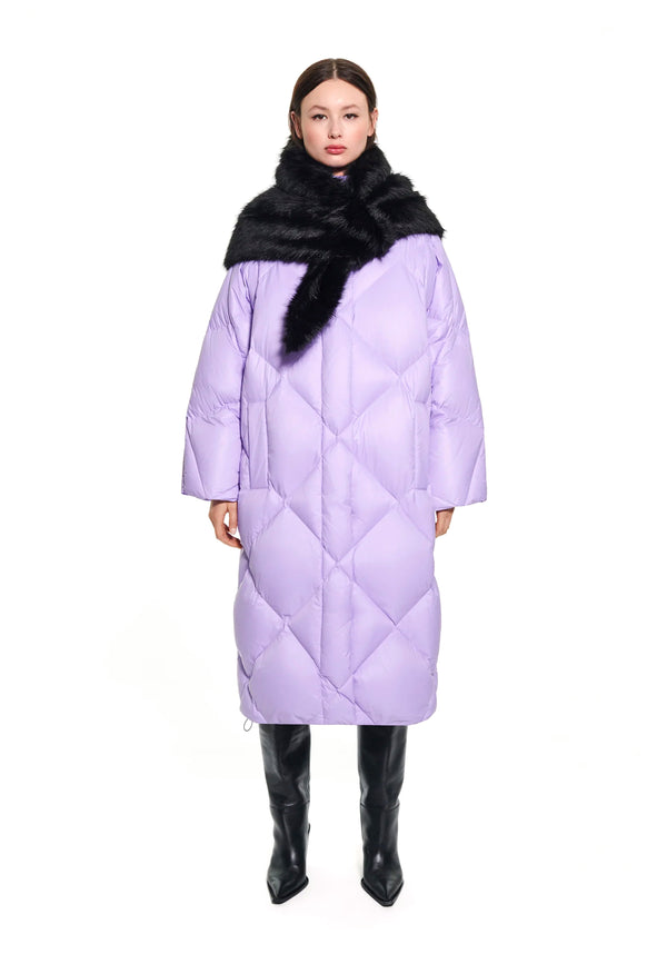 Anissa quiltet frakke | lavendel