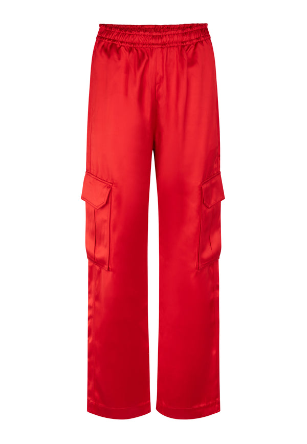 Fatuna cargo pants | Fiery Red