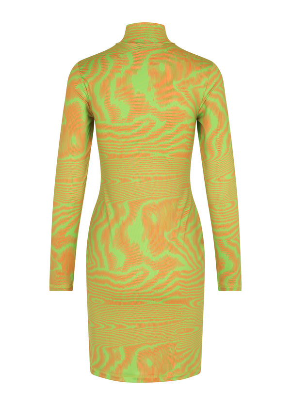Maribel mini dress | Green Moiree