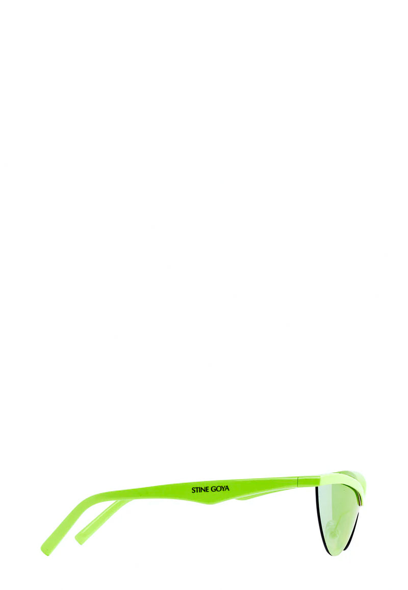 Cat Shield Sonnenbrille | Lime Pink