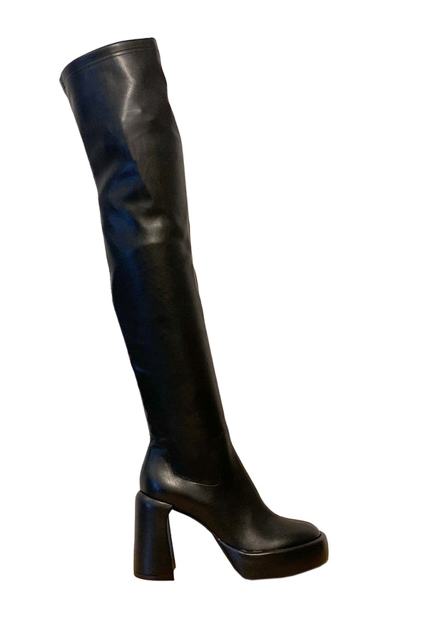E3300-1 overknee støvle | Nero