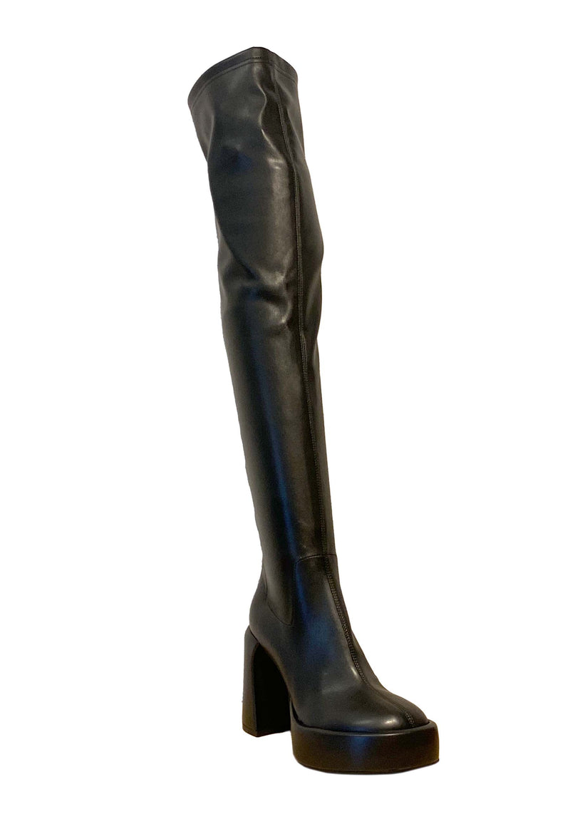 E3300-1 overknee støvle | Nero