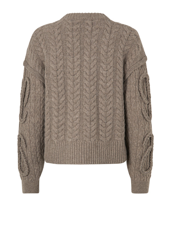 Canada Cable Knit Jumper | Hazelnut