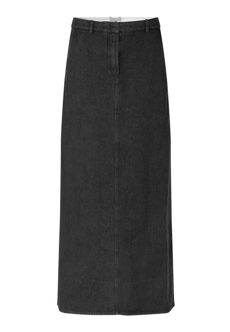 Eclipse Maxi-nederdel | Mørkegrå melange