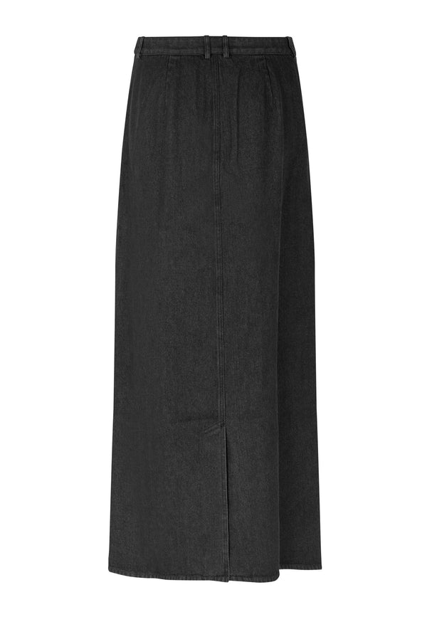 Eclipse Maxi-nederdel | Mørkegrå melange