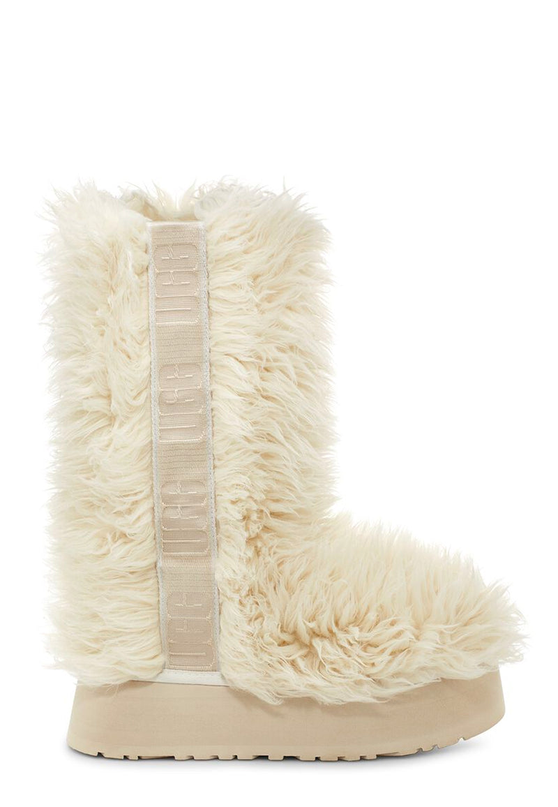 Sustainable Fluff Momma Tall Boot | hvid