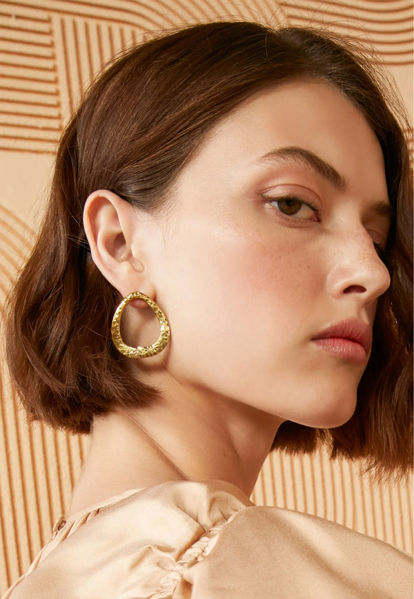 stud earring | Brass
