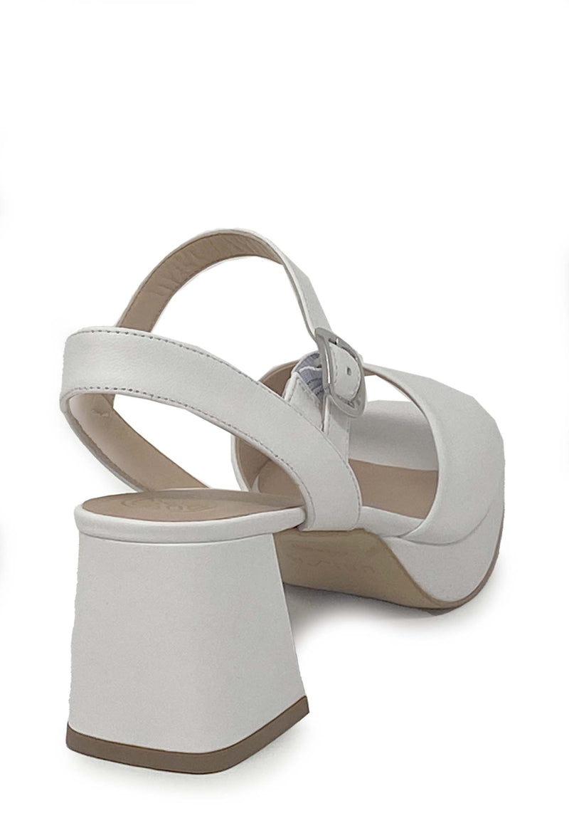Ney high heel sandal | White