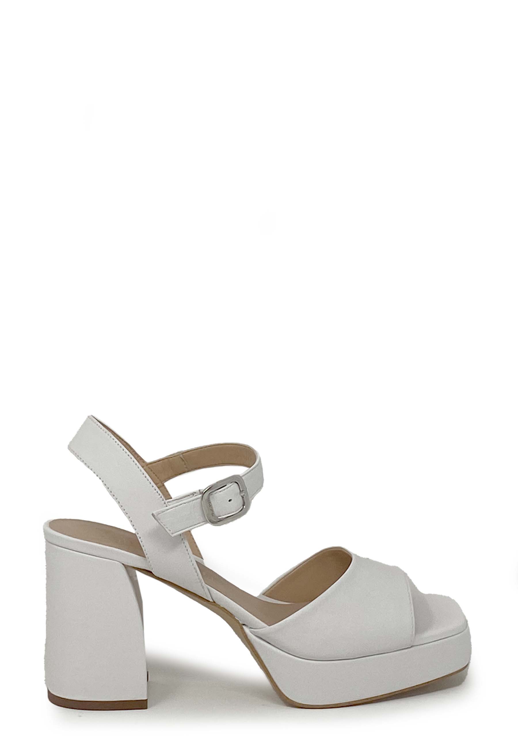 Odran high heel sandal | White