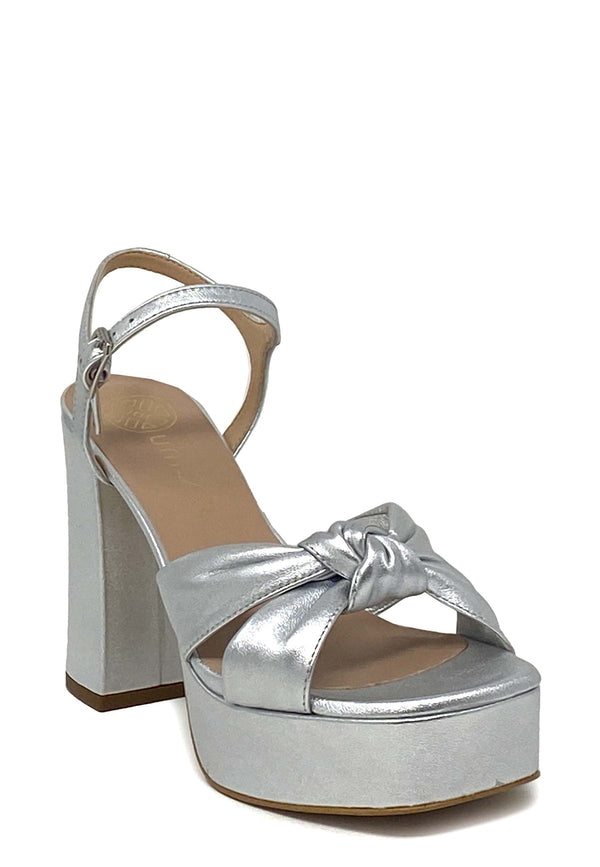 Umi high heel sandal | Silver