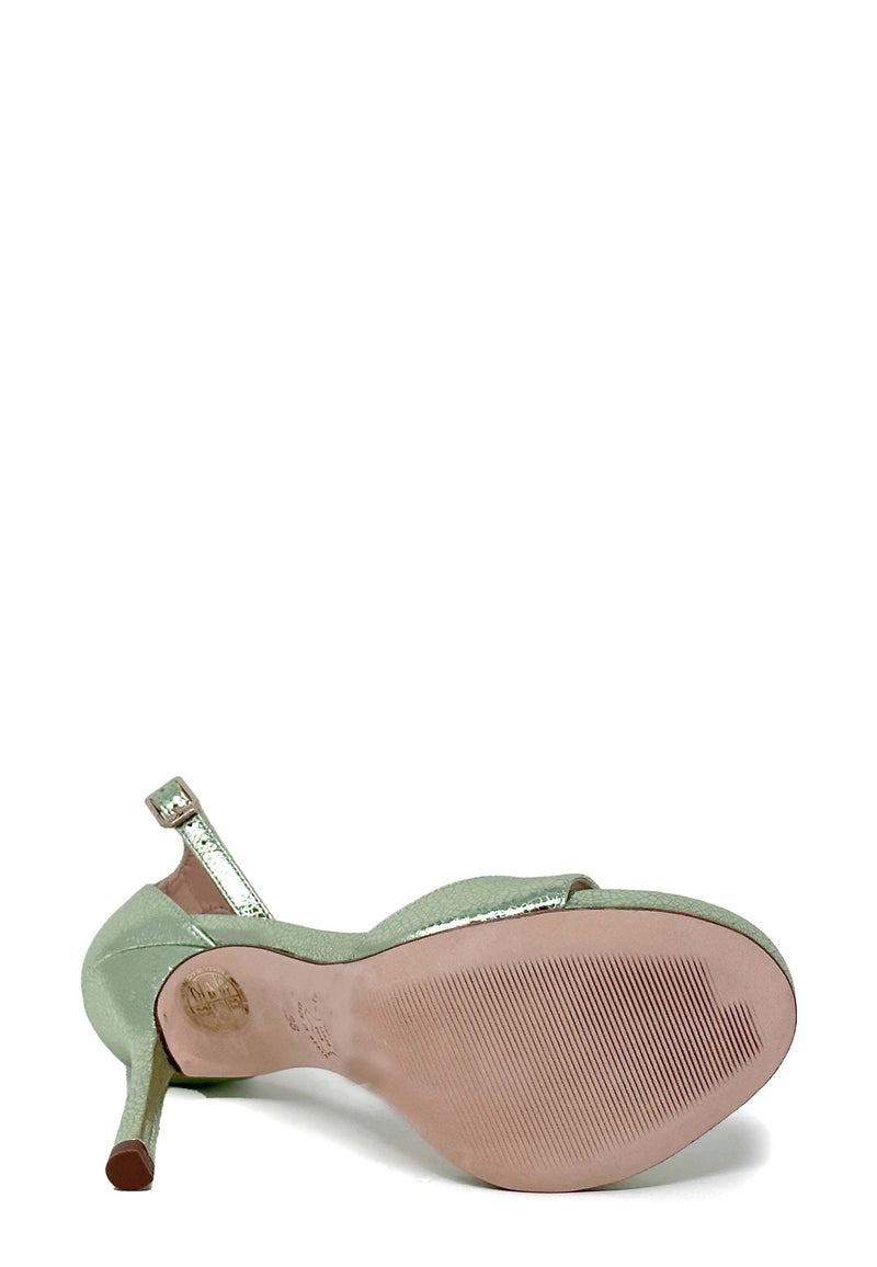 Yasu high heel sandal | aquamarines