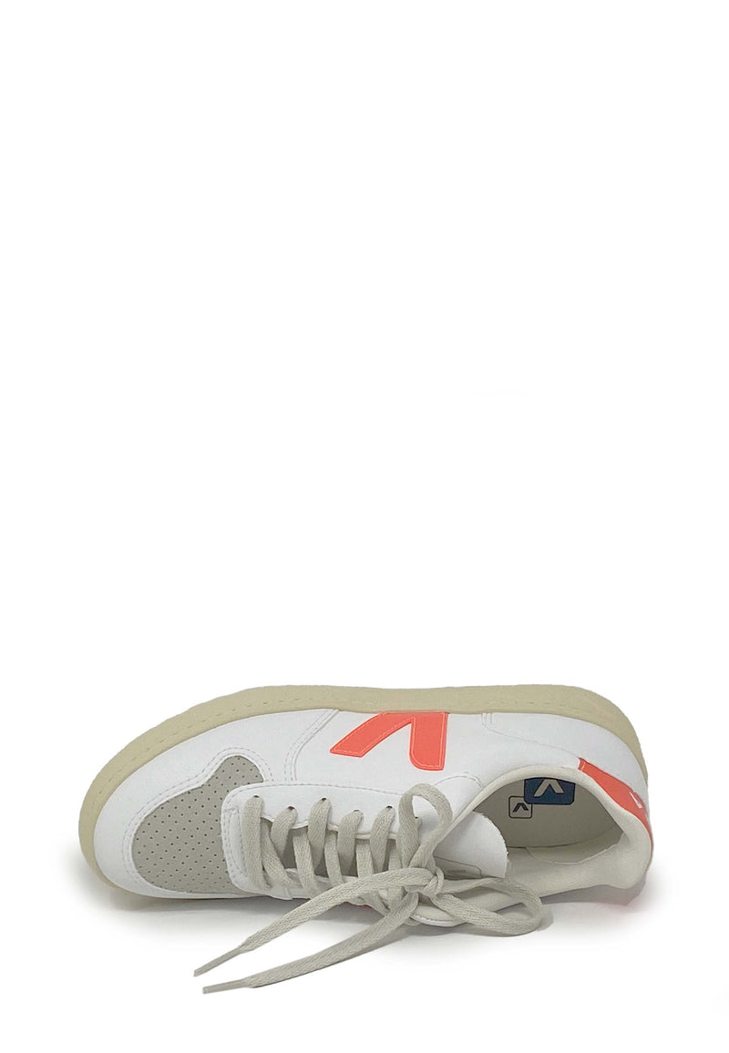 V-10 Sneaker | White Orange