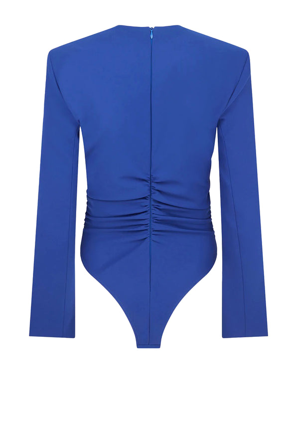 Ruched Bodysuit | Blue
